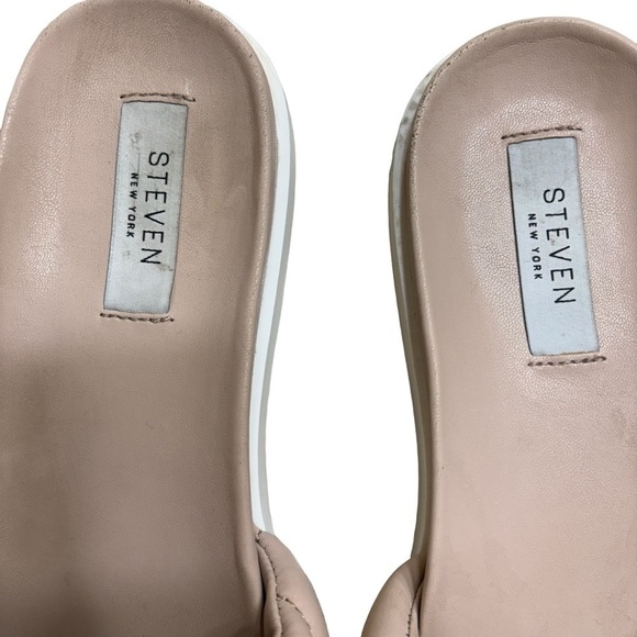 Steve Madden Shoes Steven New York Beige Women’s Cushion Puff Sandals Size 8.5 - Picture 13 of 14
